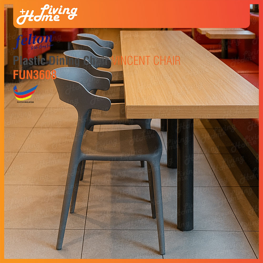 Felton Plastic Dining Chair VINCENT CHAIR FUN3608 Fast Food Restaurant Chair Felton Plastic Dining Chair VINCENT CHAIR FUN3608 Fast Food Restaurant Chair