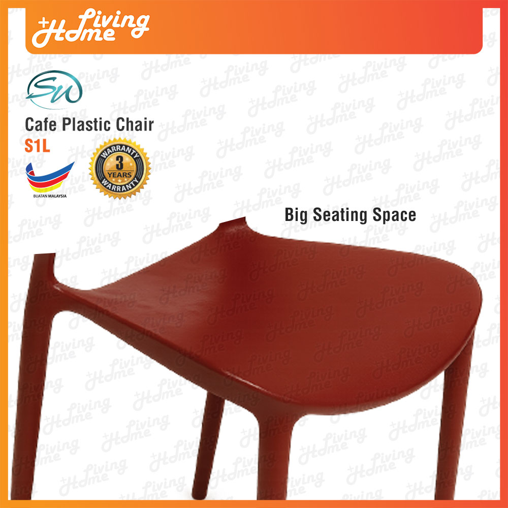 SW Plastic Cafe Chair Big Seating Space SW Plastic Cafe Chair Big Seating Space